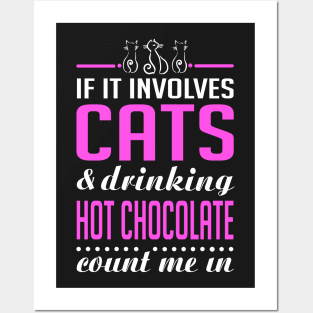 Cats and Hot Chocolate Posters and Art